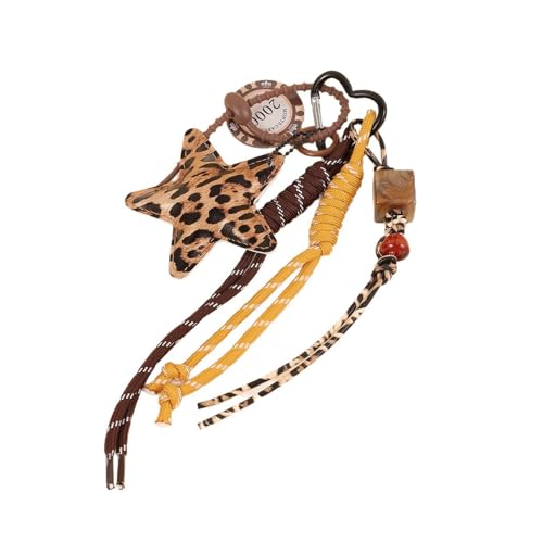 Lerpwige Traditioneller Tiermuster Star Charme Bag Accessory Perlen Keychain Mit Praktischer Polyesterkabel Für Modedekoration Party Star Charme Schlüsselhalter von Lerpwige