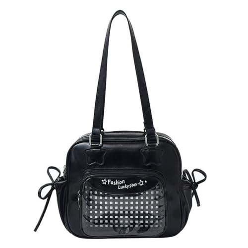 Lerpwige Transparente Umhängetasche Mode Itabag Clear Fenster Für Stifte Anime Display Toted Handtasche Für Frauen Mädchen Geschenke Itabag Schulter von Lerpwige