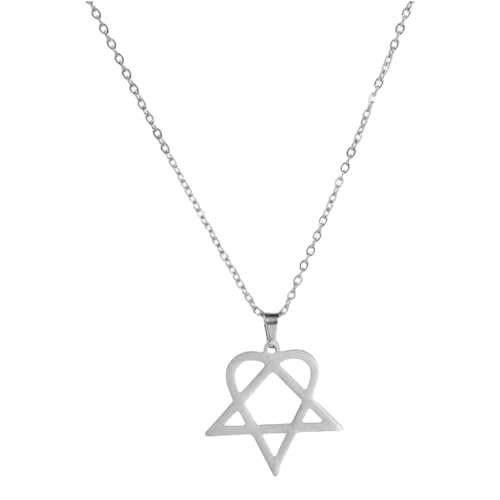Lerpwige Unregelmäßige Sternform Halskette Allergie Resistent Edelstahlkette Minimalistische Design Schmuck Geschenk Für Ihre Geometrische Dreieck Anhänger Halskette von Lerpwige