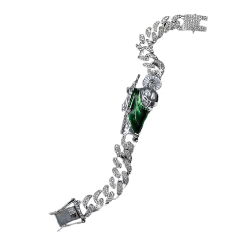 Lerpwige Verstellbare Länge Diamant Geschrustes Religiöses Armband Hip Hop Kubaner Linkkette Handchain Schmuck Für Hip Hop Lüfter Lerpwige Verstellbare Länge Diamant Geschrustes Religiöses Armband Hip Hop Kubaner Linkkette Handchain Schmuck Für Hip Hop Lüfter von Lerpwige