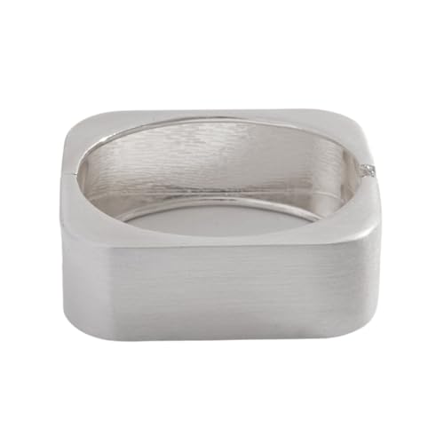 Lerpwige Vielseitiger Square Manschettenknopf Glänzende Leichtmetallarmband Alltag Elegantes Schmuck Design Frauen Armreifen Moderne Design Frauen Armreifen von Lerpwige