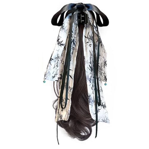 Mädchen Haarverlängerungen Haarteil Synthetische Falsche Pferdeschwanz Für Cosplay Coser Street Photography Daily Wear Hair Claw von Lerpwige