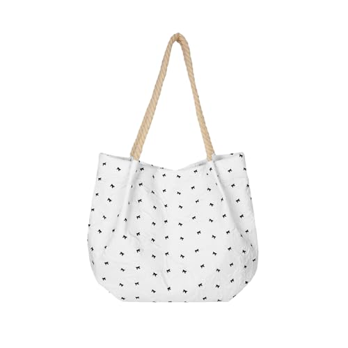 Mode Blumendesign Leinwand Handtasche Geräumige Umhängetasche Geräumige Blumen Unterarmtaschen Für Arbeit Und Reisen Frauen Lässig Blumenhandtasche von Lerpwige