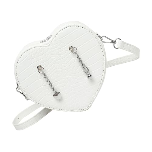 Mode Herzstile Schwarze Umhängetasche PU Leder Crossbody Taschen Casual Travel Satchel Geldbörse Für Daten Und Partys Einfache Styles Crossbody Tasche von Lerpwige