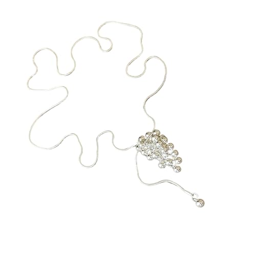 Mode Legierung Traubencluster Dangle Halskette Schlüsselbeinkette Mit Verstellbarer Kette Für Tägliche Geschenk Frauen Stilvolle Halskette Verleiht von Lerpwige