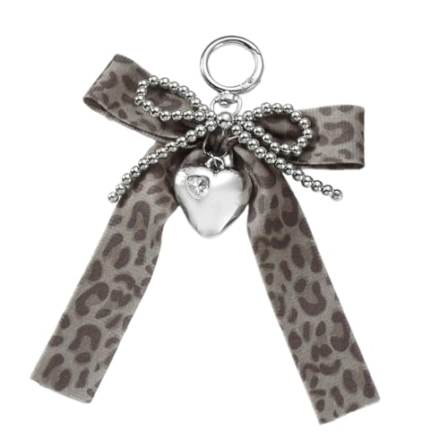 Mode Leopards Bows Star Heart Bag Orloy Keyring Stilvolle Taschen Charme Für Partys Und Alltagsoutfits Retro Stildekoration von Lerpwige