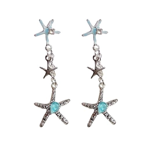 Mode Oceanics Ohrringe Set Clip On Shell Seestarfishes Designs Ohne Piercing Erforderlich. von Lerpwige