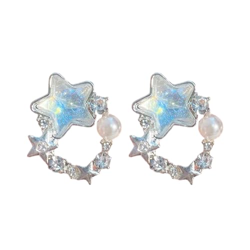 Mode Oceanics Ohrringe Set Clip On Shell Seestarfishes Designs Ohne Piercing Erforderlich. von Lerpwige