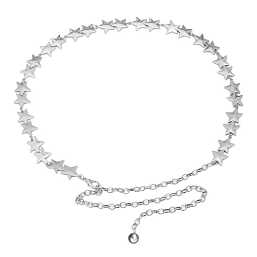 Lerpwige Mode Taillenkette Star Kettengürtel Bauchkleider Jean Hosengürtelketten Taille Für Frauen Mädchen Tasche von Lerpwige