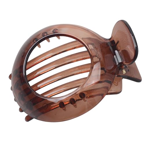 Modische Breite Haare Barrettes Einzigartige Braune Klemme Haarnadelhaarclips Stylish Wide Hair Accessoire Freizeitgebrauch von Lerpwige