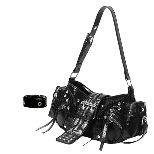 Modische Handtasche aus PU-Leder für Damen mit ergonomischen Designs, große Unterarmtaschen für tägliches Pendeln oder Ausflüge, PU-Leder-Achseltasche von Lerpwige