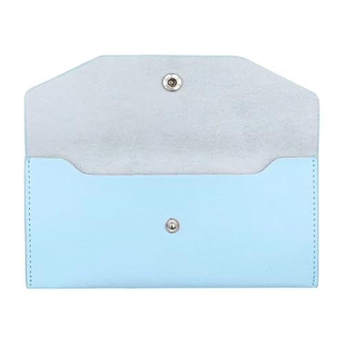 Multifunktionale Leder Geldbörse Cash Envelope Visitenkarten Organizer Case Geldhalter für Frauen Männer Büro und Reise PU Karten Organizer, Tianlan von Lerpwige