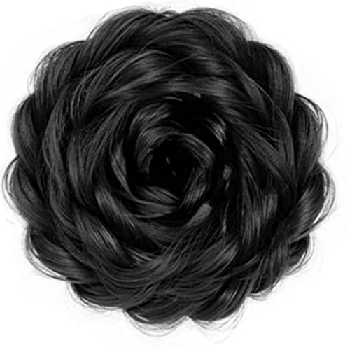 Natural Looking Bun Haiplip Hitzebeständiger Faser Perücken Brötchen Haarteil Mit Elastischen Clip Für Frauen Verschiedene Haartyp Frauen Haarstück Haarteil von Lerpwige