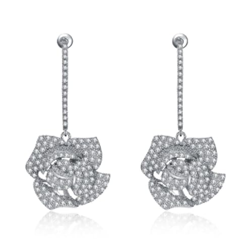 Ohrstecker mit Strass-Details, für Abendveranstaltungen, Kupferstruktur für einen Hauch von Charme in jedem Outfit, Einheitsgröße, Wie beschrieben, Wie beschrieben von Lerpwige