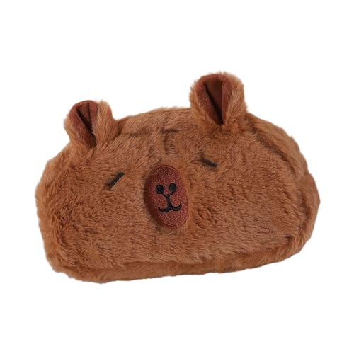 Plüsch Animal Bleistift Gehäuse Mehrzweck Großen Bleistiftbeutel Leichte Tragbare Make Up Aufbewahrungstasche Für Schulbüro Multifunktional Capybara Aufbewahrungstasche von Lerpwige