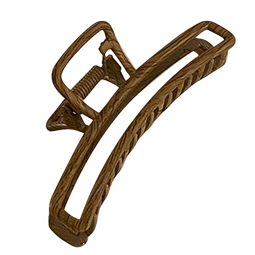 Retro Large Hair Claw Clips Vintage Haarkiefer Clip Holz Getreide Haare Fang Barrettes Ponytailhalter Haare Requisiten von Lerpwige