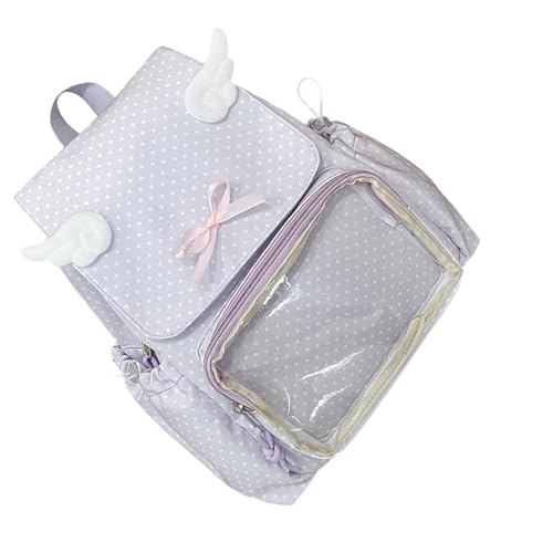 Rucksäcke Für Schulanime Cosplay Clear Pins Display Daypack Girl Ästhetischer Itabag Rucksack Mit Einfügungsstiften Display Mit Einsätzen von Lerpwige