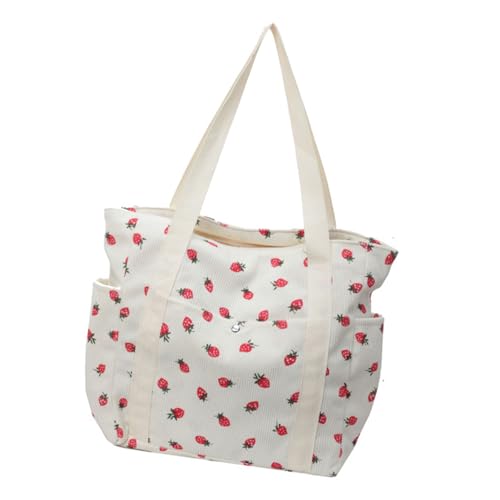 Schöne Erdbeer Achselhöhle Tasche Für Frauen Mädchen Große Kapazität Pendlerbeutel Mehrfach Pockets Schulter Lässig Achselwahrerinnen Achselhilfe Handtasche All Matching Schultertasche Unterarm von Lerpwige