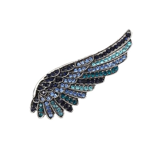 Sprudeln Kristall Angel Flügel Geformte Brosche Legierungsparty Accessoire Für Jacken Schals Partys Elegant von Lerpwige