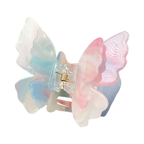 Stilvolle Doppelschicht Schmetterlingshaarclip Mit Französischen Mode Mode Haare Accesories Acryl Haarnadel Für Frauen Mädchen von Lerpwige