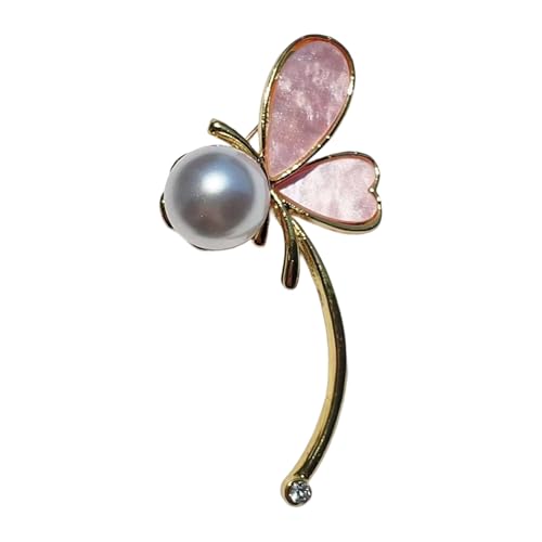Stilvolle Schmetterlingsperlen Brosche Mit Tropfendem Wasserdropfen Künstler Alloy Schmuck Für Kleidermäntel Legierung Pearls Pin von Lerpwige