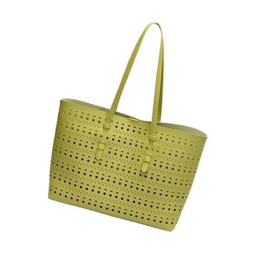 Stylish Hollow Design PU Lederbeutel Geräumige Arbeit Für Profis Tränenresistente Schulter Täglich Essentielles Atmungsaktives Riemenwäldertasche von Lerpwige
