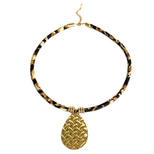 Trendy Leopardendruck Anhänger Halskette Edelstahl Und Weiche Seilkabel Neckkette Mode Colarbone Kette Geschenk Bequemer Verschleiß von Lerpwige