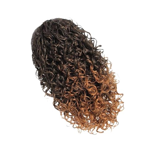 Verstellbare Zeichnung Saite Curly Perücken Pferdeschwanz 14inch Synthetic Faser Haarstück Für Frauen Cosplay Event Schnelle Frisur Lockiger Pferdeschwanzperücken von Lerpwige