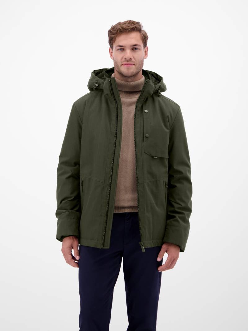 LERROS Outdoorjacke "LERROS Herren Blouson in Stukturoptik" mit Kapuze Wasser- und windabweisend von Lerros