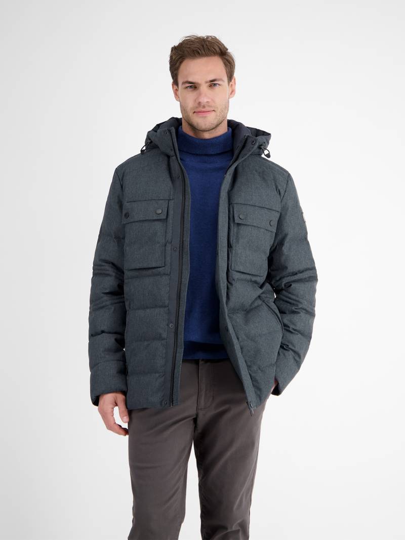 LERROS Outdoorjacke "LERROS Herren Fieldjacket in Woll-Optik" mit Kapuze Wasser- und windabweisend, atmungsaktiv von Lerros