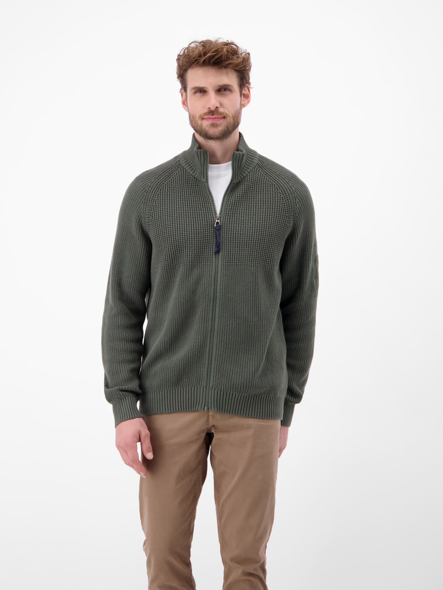 LERROS Strickjacke "LERROS Herren Strickjacke, grob gerippt" von Lerros