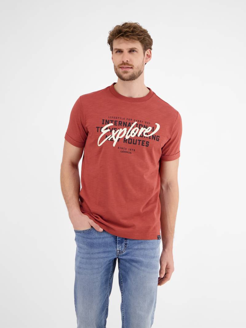 LERROS T-Shirt "LERROS Herren Jersey T-Shirt mit Brustprint" von Lerros