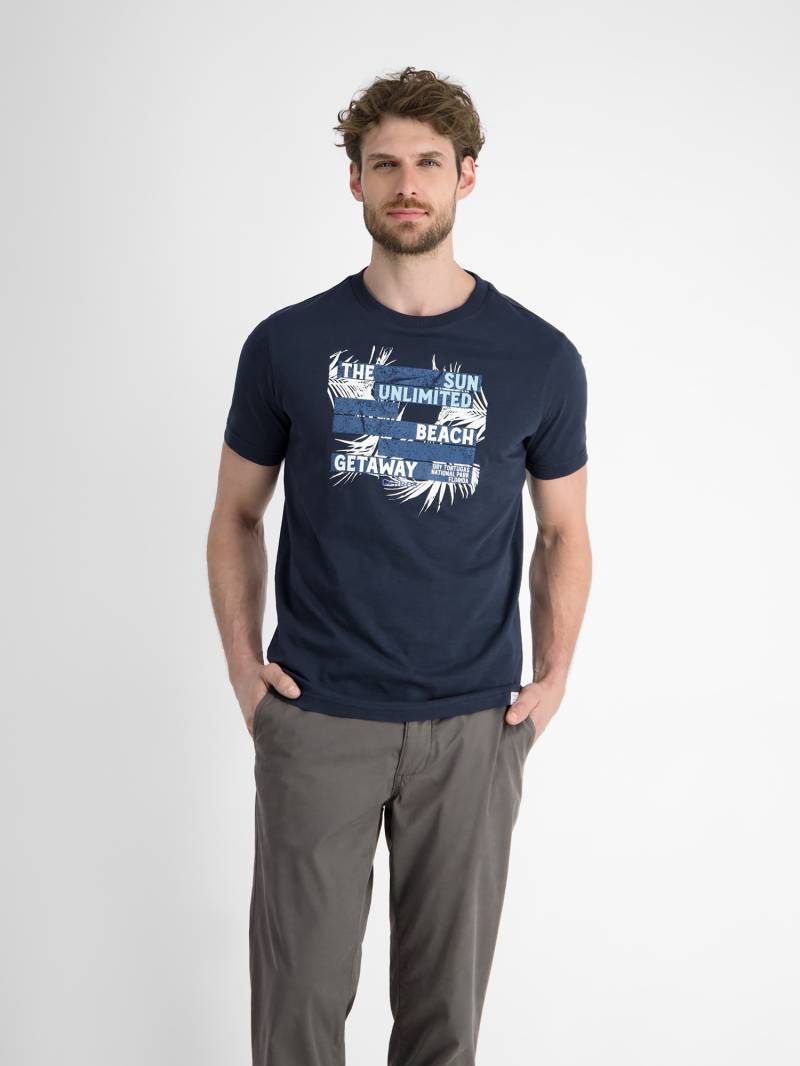 LERROS T-Shirt "LERROS Herren T-Shirt mit sommerlichem Brustprint" von Lerros