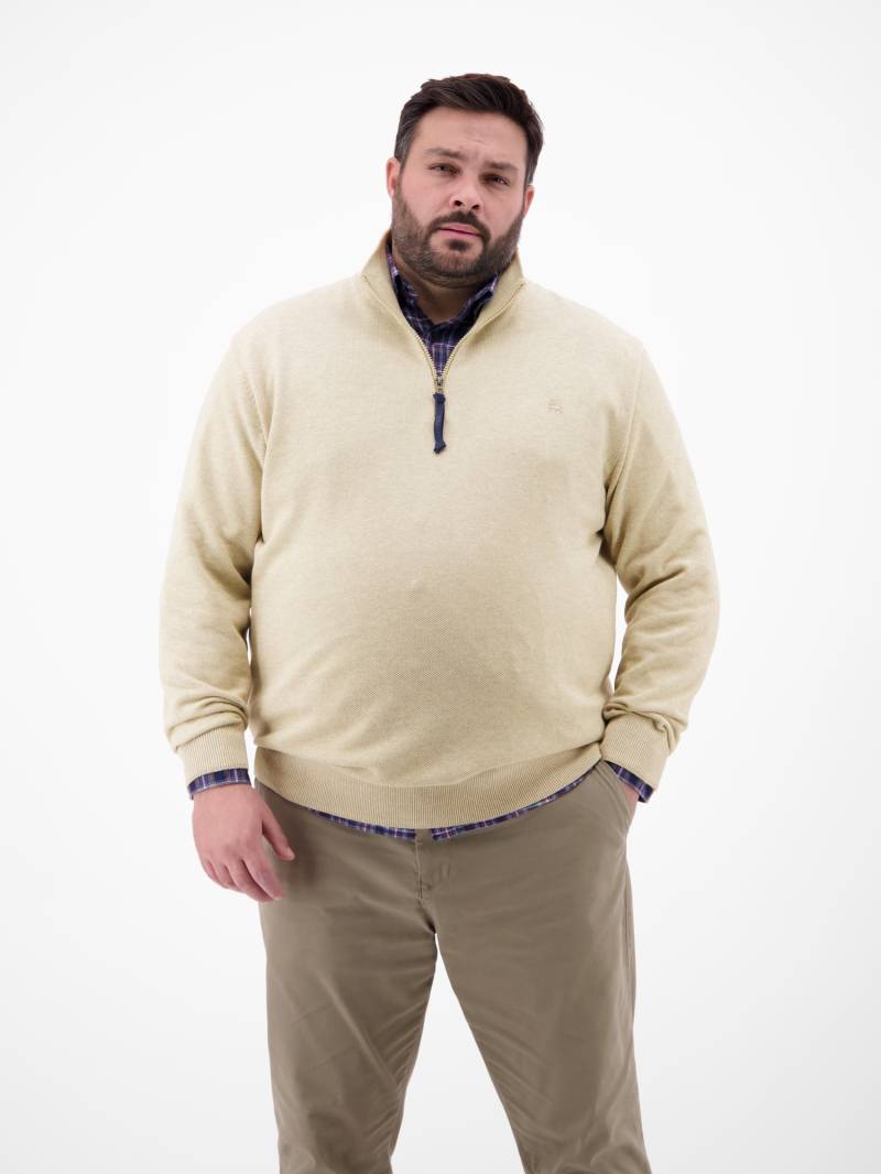 LERROS Troyer "LERROS Herren Stricktroyer in lebendiger Optik" von Lerros