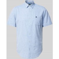 Lerros Freizeithemd mit Label-Stitching in Hellblau, Größe M von Lerros
