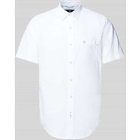 Lerros Freizeithemd mit Label-Stitching in Weiss, Größe M von Lerros