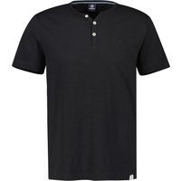 Lerros Herren T-Shirt Serafino black S von Lerros