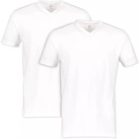 Lerros Herren T-Shirts V-Neck white L von Lerros