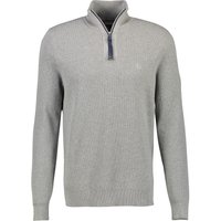 Lerros Herren Troyer Pullover mid grey melange 3XL von Lerros