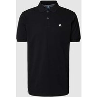 Lerros Poloshirt mit Label-Stitching in Black, Größe XXL von Lerros