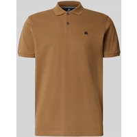 Lerros Poloshirt mit Label-Stitching in Hellbraun, Größe XXL von Lerros