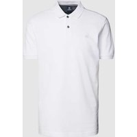 Lerros Poloshirt mit Label-Stitching in Weiss, Größe XXL von Lerros