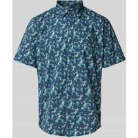 Lerros Regular Fit Freizeithemd mit Kentkragen Modell 'CONCEALLED' in Rauchblau, Größe XXXL von Lerros