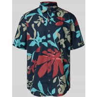 Lerros Regular Fit Freizeithemd mit Under-Button-Down-Kragen in Dunkelblau, Größe M von Lerros