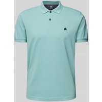 Lerros Regular Fit Poloshirt mit Logo-Stitching in Blau, Größe XL von Lerros