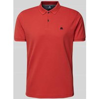 Lerros Regular Fit Poloshirt mit Logo-Stitching in Koralle, Größe XL von Lerros