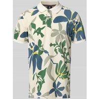 Lerros Regular Fit Poloshirt mit gerippten Ärmelbündchen in Offwhite, Größe XXL von Lerros