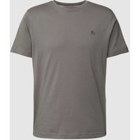 Lerros T-Shirt mit Label-Stitching in Hellgrau, Größe L von Lerros