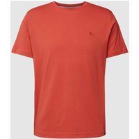 Lerros T-Shirt mit Label-Stitching in Koralle, Größe XL von Lerros