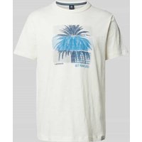 Lerros T-Shirt mit Motiv-Print in Offwhite, Größe XXL von Lerros